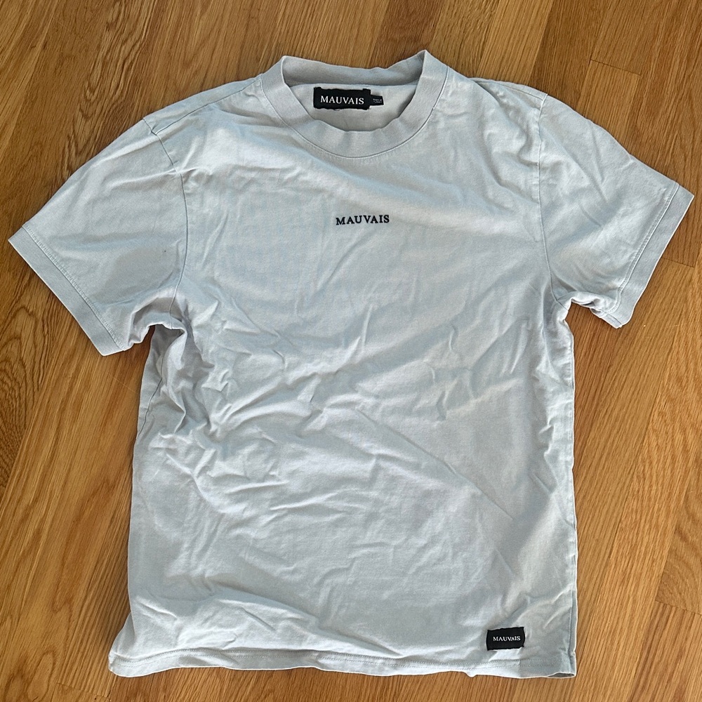 Mauvais Light Grey Slim Fit Medium Men’s T- Shirt